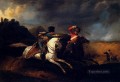 Dos soldados a caballo luchan contra Horace Vernet